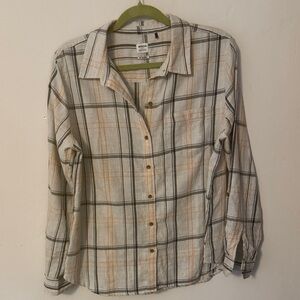Prana Multicolor Plaid Shirt